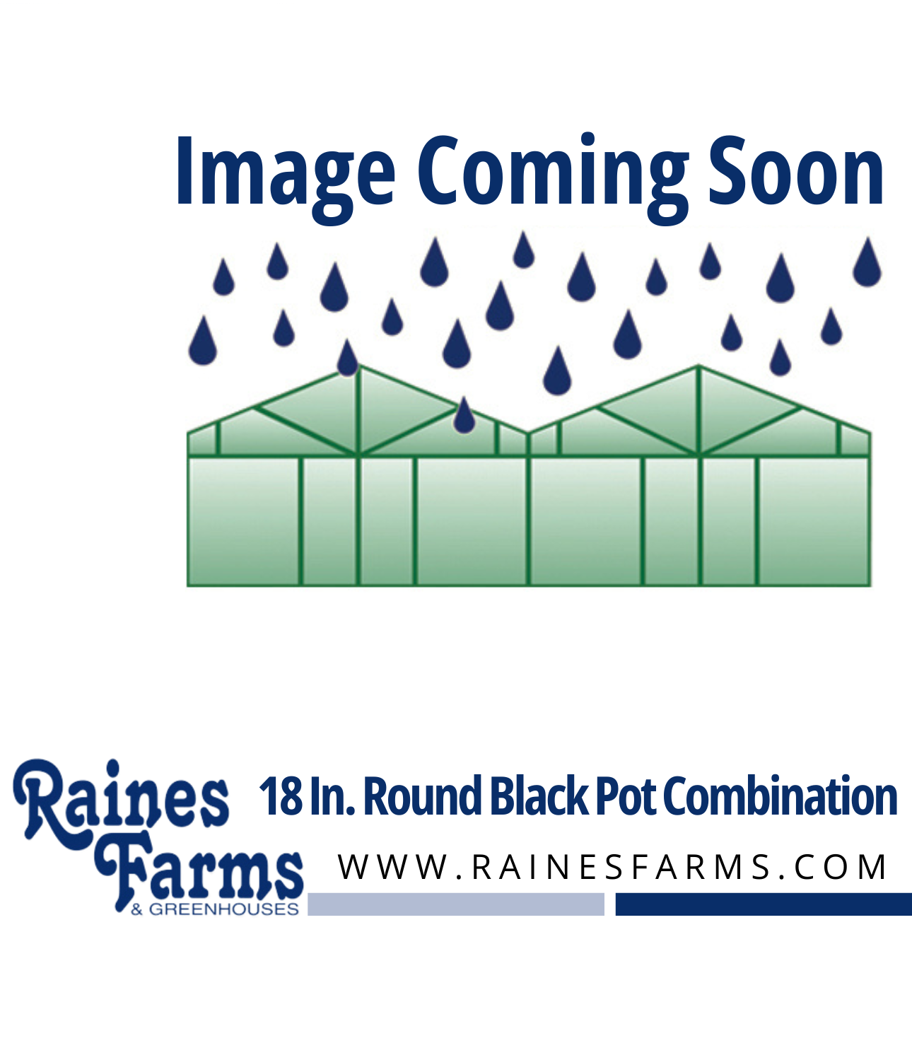 18 Inch Round Black Combo Planter